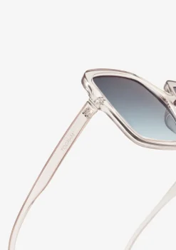 D.Franklin Margot Transparent / Gradient Blue|Damen Eckige Sonnenbrillen