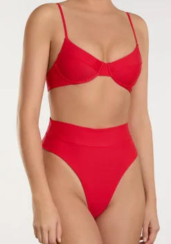 D.Franklin Masha Top + Kalea Bottom Chili Red Bikini|Damen Bikinis Und Einteiler