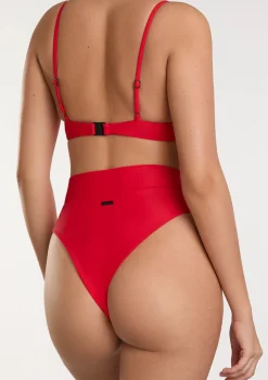 D.Franklin Masha Top + Kalea Bottom Chili Red Bikini|Damen Bikinis Und Einteiler