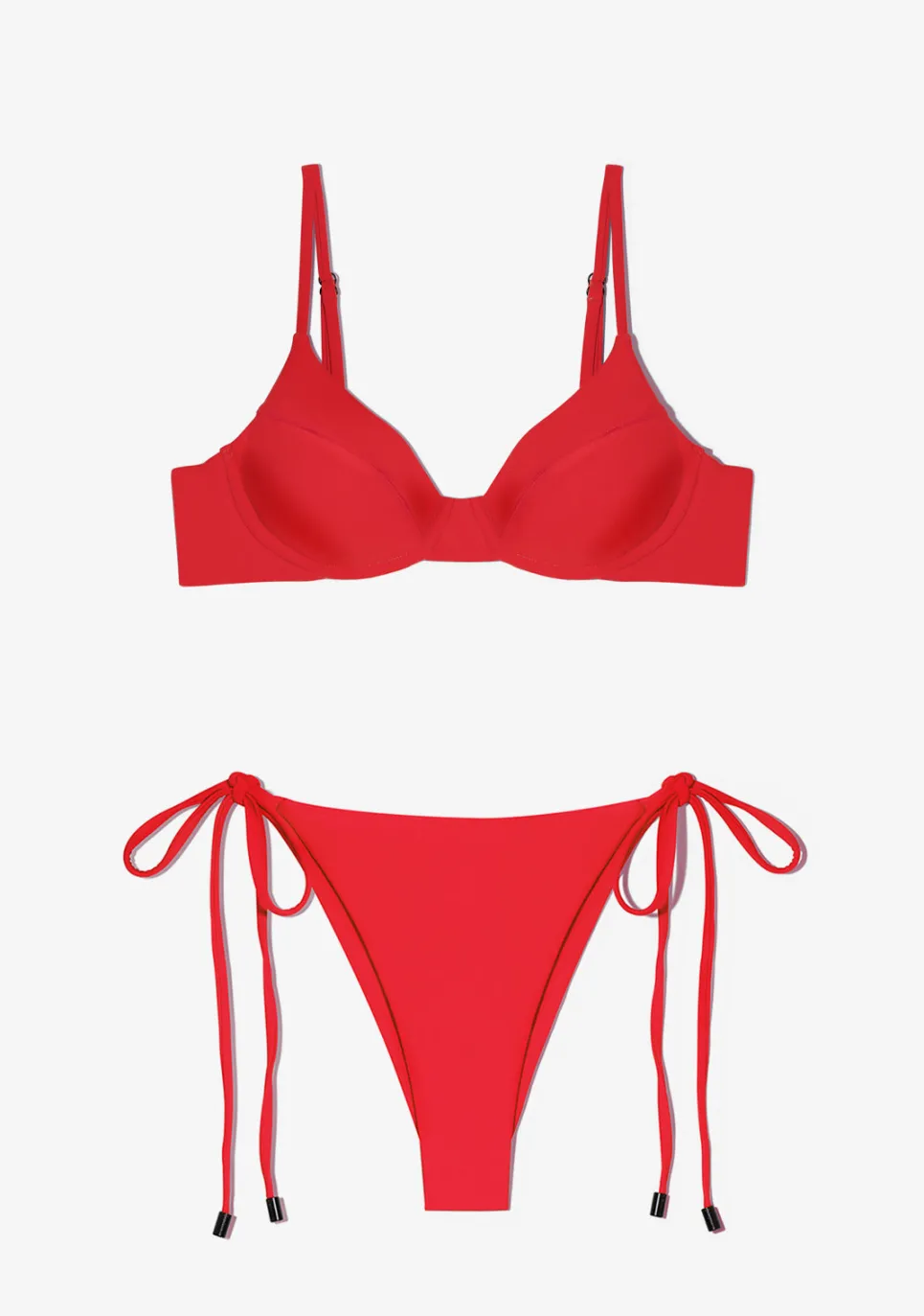 D.Franklin Masha Top + Lilo Bottom Chili Red Bikini|Damen Bikinis Und Einteiler