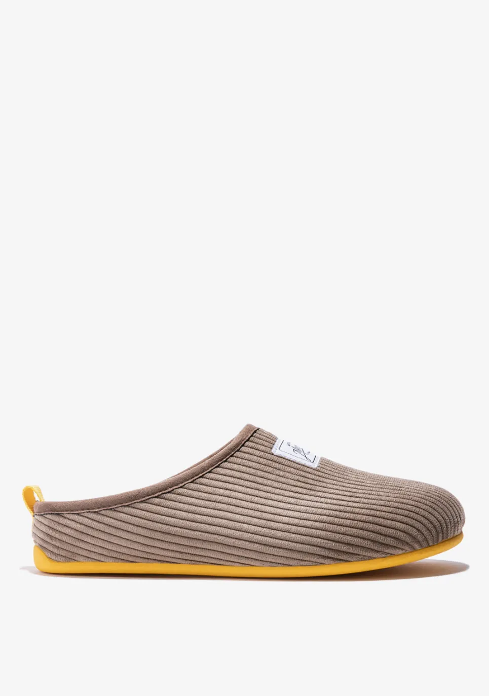 D.Franklin Mercredy Slipper Cord Taupe|Herren Hausschuhe