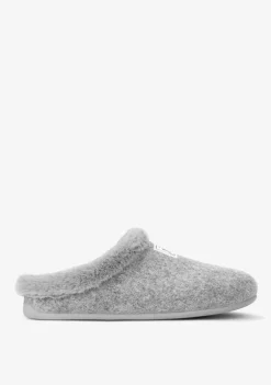 D.Franklin Mercredy Slipper Fur Grey|Damen Hausschuhe