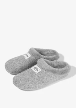 D.Franklin Mercredy Slipper Fur Grey|Damen Hausschuhe