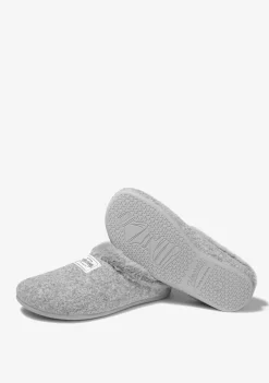D.Franklin Mercredy Slipper Fur Grey|Damen Hausschuhe