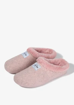 D.Franklin Mercredy Slipper Fur Pink|Damen Hausschuhe