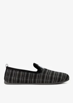 D.Franklin Mercredy Slipper Gran Checker Grey|Herren Hausschuhe