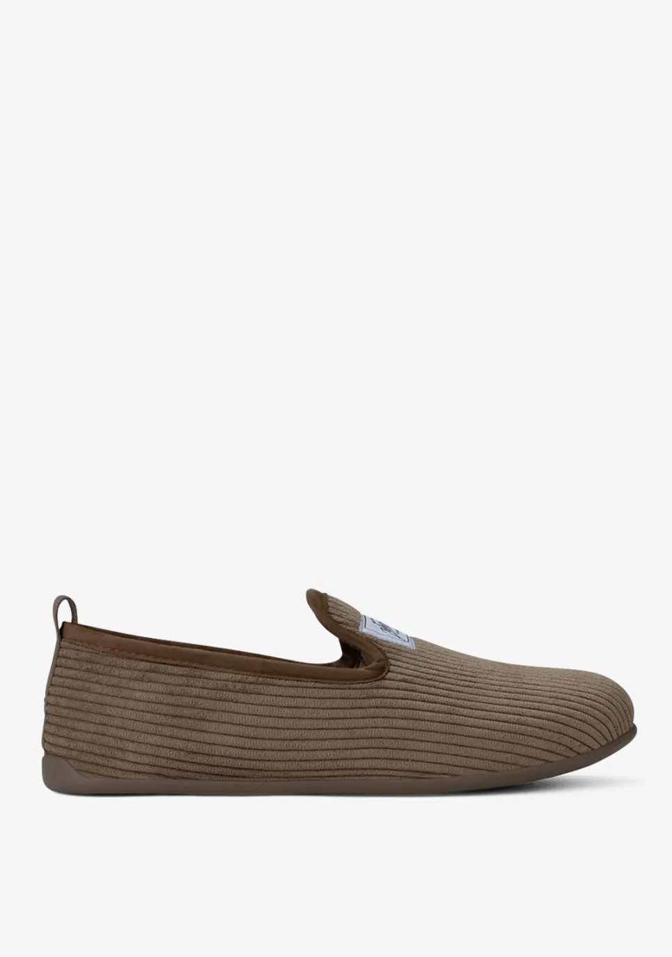 D.Franklin Mercredy Slipper Gran Cord Brown|Herren Hausschuhe