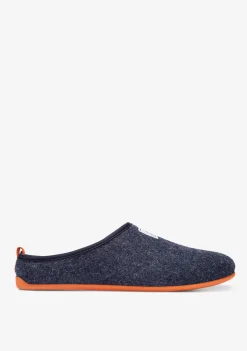 D.Franklin Mercredy Slipper Navy / Orange|Herren Hausschuhe