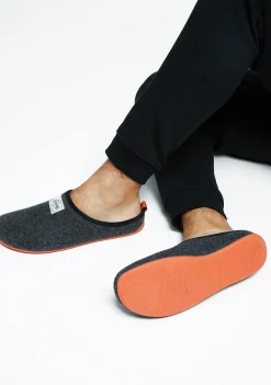 D.Franklin Mercredy Slipper Navy / Orange|Herren Hausschuhe