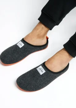 D.Franklin Mercredy Slipper Navy / Orange|Herren Hausschuhe