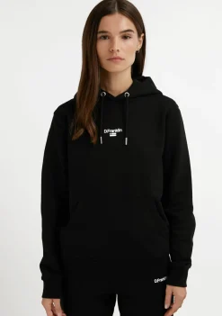 D.Franklin Mid Logo Hoodie Black / White|Damen Sweatshirts|Sweatshirts