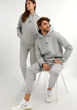 D.Franklin Mid Logo Hoodie Grey / Black|Damen Sweatshirts|Sweatshirts