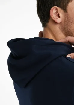 D.Franklin Mid Logo Hoodie Navy / White|Damen Sweatshirts|Sweatshirts