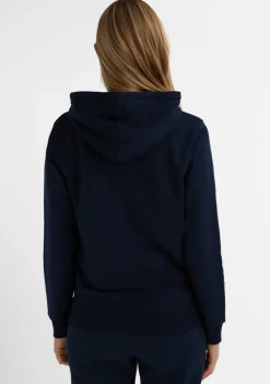 D.Franklin Mid Logo Hoodie Navy / White|Damen Sweatshirts|Sweatshirts