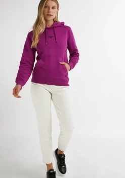 D.Franklin Mid Logo Hoodie Orchid / Black|Damen Sweatshirts