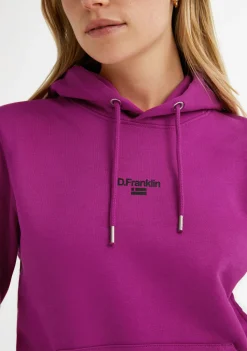 D.Franklin Mid Logo Hoodie Orchid / Black|Damen Sweatshirts