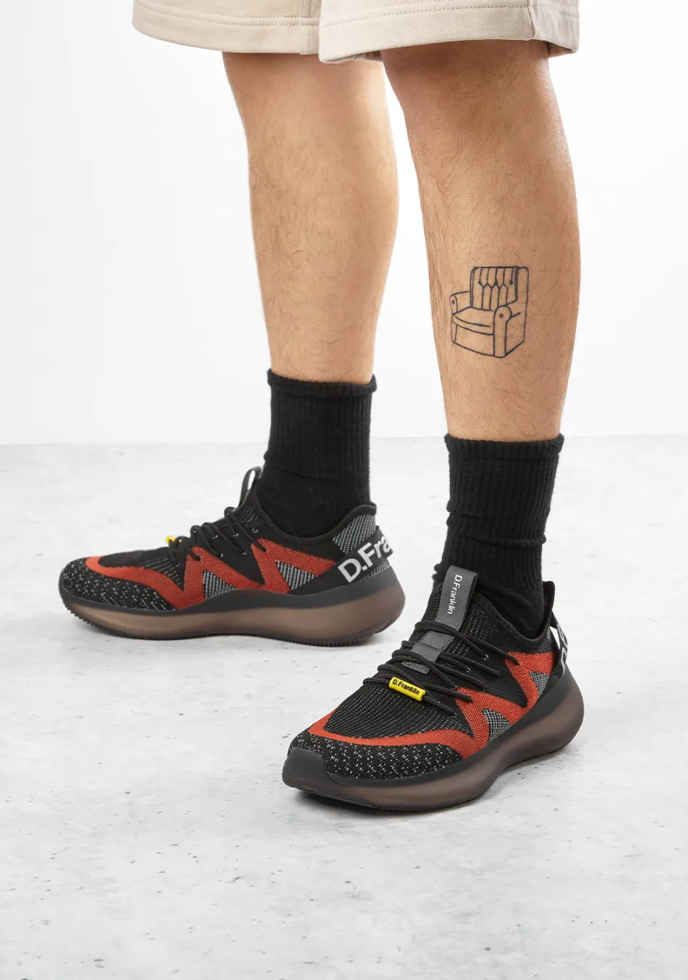 D.Franklin Mimetic V.2 Black / Red|Damen Sneakers|Sneakers