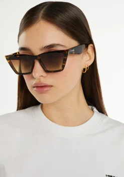 D.Franklin Monaco Carey / Gradient Brown|Damen Cat Eye Sonnenbrillen
