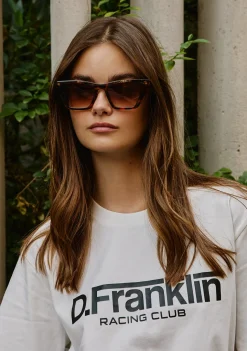 D.Franklin Monaco Carey / Gradient Brown|Damen Cat Eye Sonnenbrillen