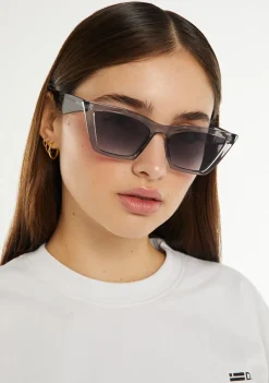 D.Franklin Monaco Grey / Gradient Grey|Damen Cat Eye Sonnenbrillen