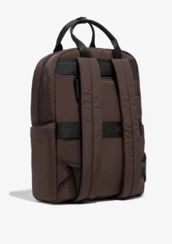 D.Franklin Multi-Pocket Nylon Backpack Brown|Damen Rucksäcke|Backpack