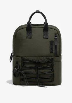 D.Franklin Multi-Pocket Nylon Backpack Green|Damen Rucksäcke|Backpack