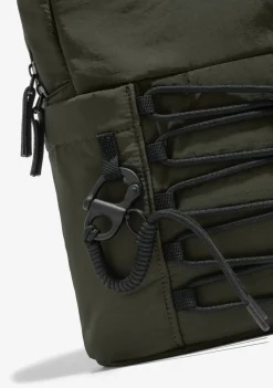 D.Franklin Multi-Pocket Nylon Backpack Green|Damen Rucksäcke|Backpack