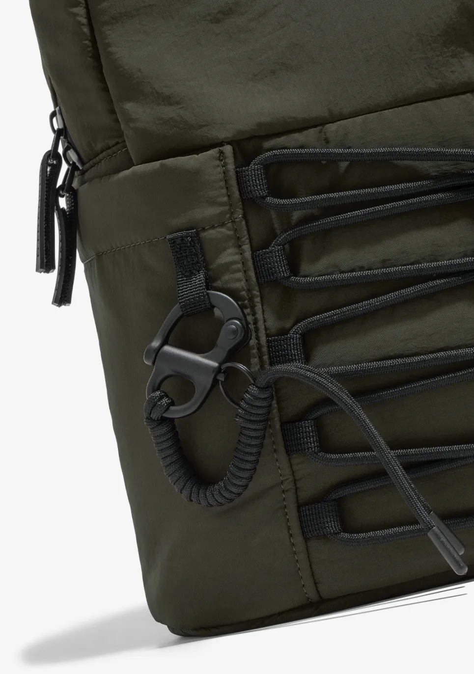 D.Franklin Multi-Pocket Nylon Backpack Green|Damen Rucksäcke|Backpack