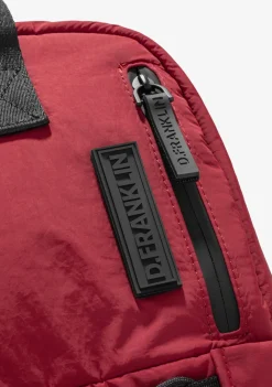 D.Franklin Multi-Pocket Nylon Backpack Red|Damen Rucksäcke|Backpack
