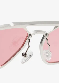 D.Franklin Muni LA Silver / Pink|Damen Pilotenbrillen|Polarisierte Sonnenbrillen