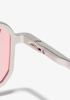 D.Franklin Muni LA Silver / Pink|Damen Pilotenbrillen|Polarisierte Sonnenbrillen