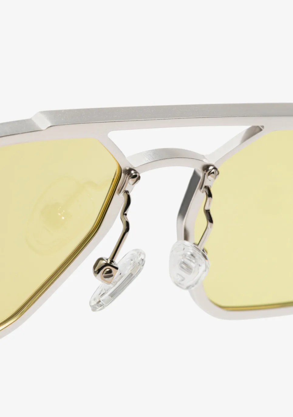 D.Franklin Muni LA Silver / Yellow|Damen Pilotenbrillen|Polarisierte Sonnenbrillen