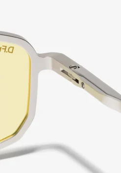 D.Franklin Muni LA Silver / Yellow|Damen Pilotenbrillen|Polarisierte Sonnenbrillen