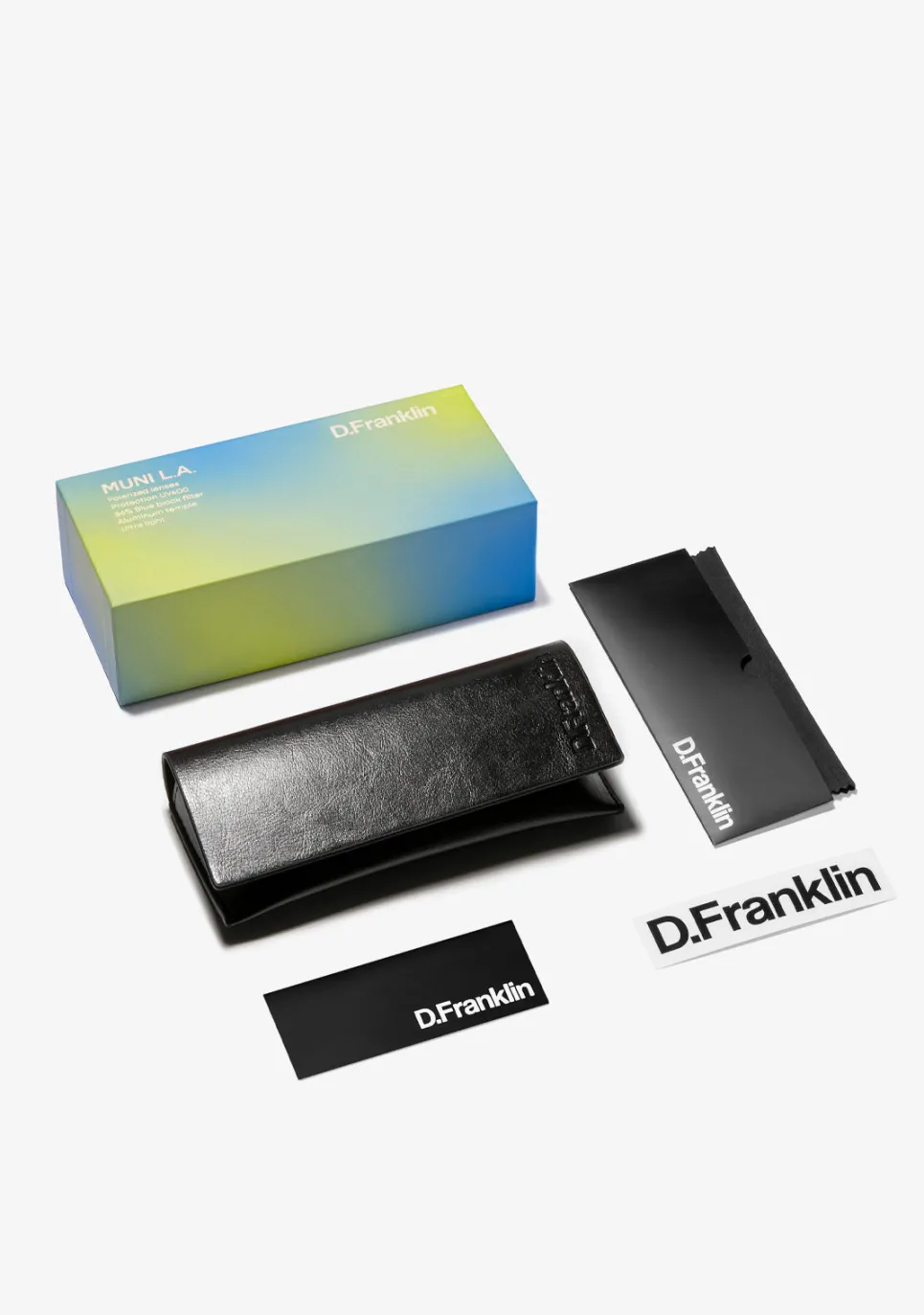D.Franklin Muni LA Silver / Yellow|Damen Pilotenbrillen|Polarisierte Sonnenbrillen