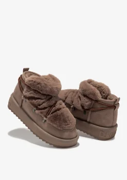 D.Franklin Nordic Trk Fur Low Brown|Damen Stiefel