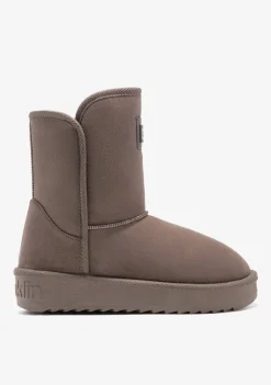 D.Franklin Nordic Basic Taupe|Damen Australische Stiefel|Stiefel