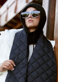 D.Franklin Nordic Bomb Knitted Balaclava Black|Damen Mützen, Schals Und Handschuhe