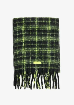 D.Franklin Nordic Bomb Plaid Scarf Black|Damen Mützen, Schals Und Handschuhe
