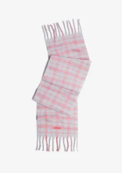 D.Franklin Nordic Bomb Plaid Scarf Grey|Damen Mützen, Schals Und Handschuhe