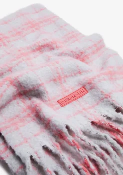 D.Franklin Nordic Bomb Plaid Scarf Grey|Damen Mützen, Schals Und Handschuhe