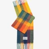D.Franklin Nordic Bomb Plaid Scarf Yellow / Multi|Damen Mützen, Schals Und Handschuhe