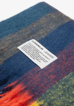 D.Franklin Nordic Bomb Plaid Scarf Yellow / Multi|Damen Mützen, Schals Und Handschuhe