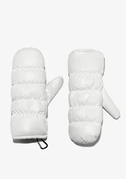 D.Franklin Nordic Bomb Puffer Mittens White|Damen Mützen, Schals Und Handschuhe