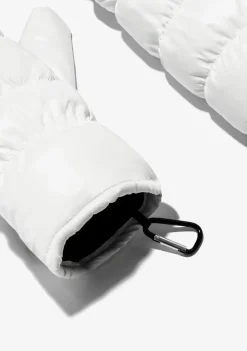 D.Franklin Nordic Bomb Puffer Mittens White|Damen Mützen, Schals Und Handschuhe
