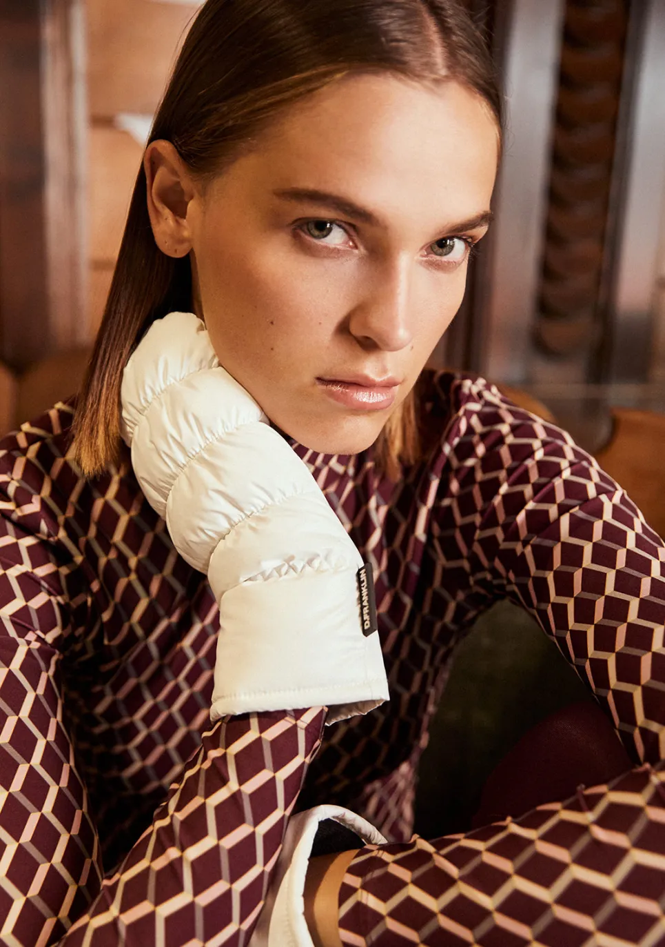 D.Franklin Nordic Bomb Puffer Mittens White|Damen Mützen, Schals Und Handschuhe