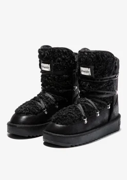 D.Franklin Nordic Fur Black|Damen Stiefel