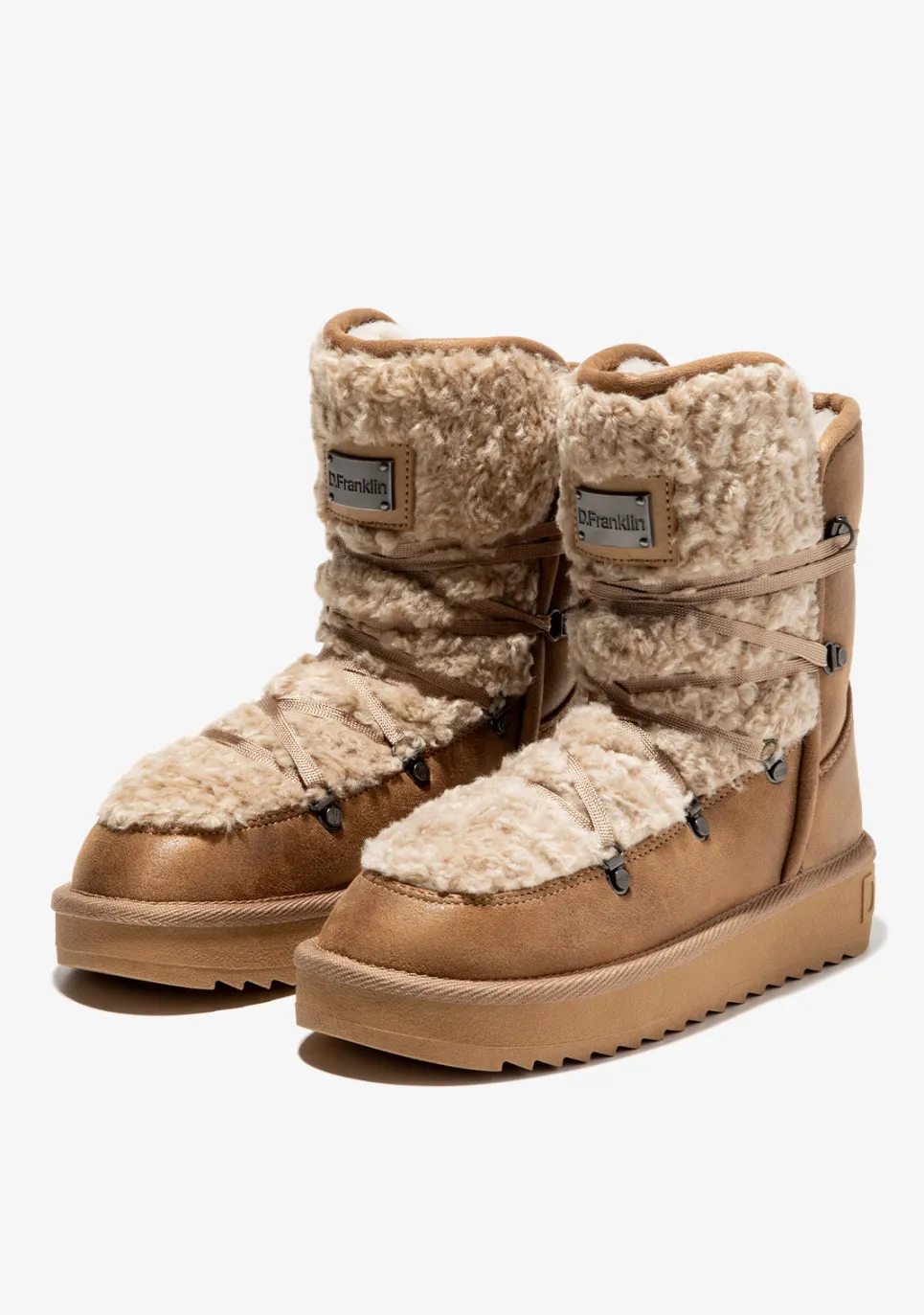 D.Franklin Nordic Fur Sand|Damen Stiefel