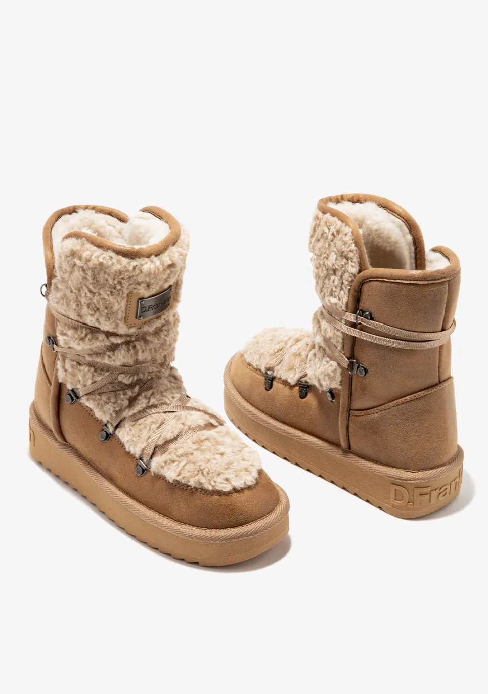 D.Franklin Nordic Fur Sand|Damen Stiefel
