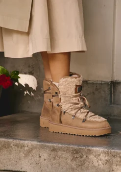 D.Franklin Nordic Fur Sand|Damen Stiefel