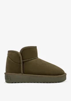 D.Franklin Nordic Low Basic Olive|Damen Australische Stiefel|Stiefel
